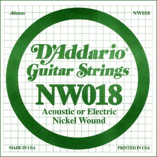 D'addario - NW018 - Electric Guitar String | Z-Bombilla