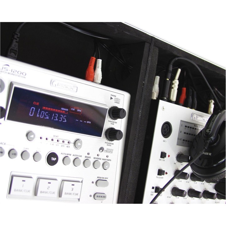 Roadinger - Universal Console DIGI-1 2xCD/1xM-10 sil - Rack Contrôleur DJ | Z-Bombilla