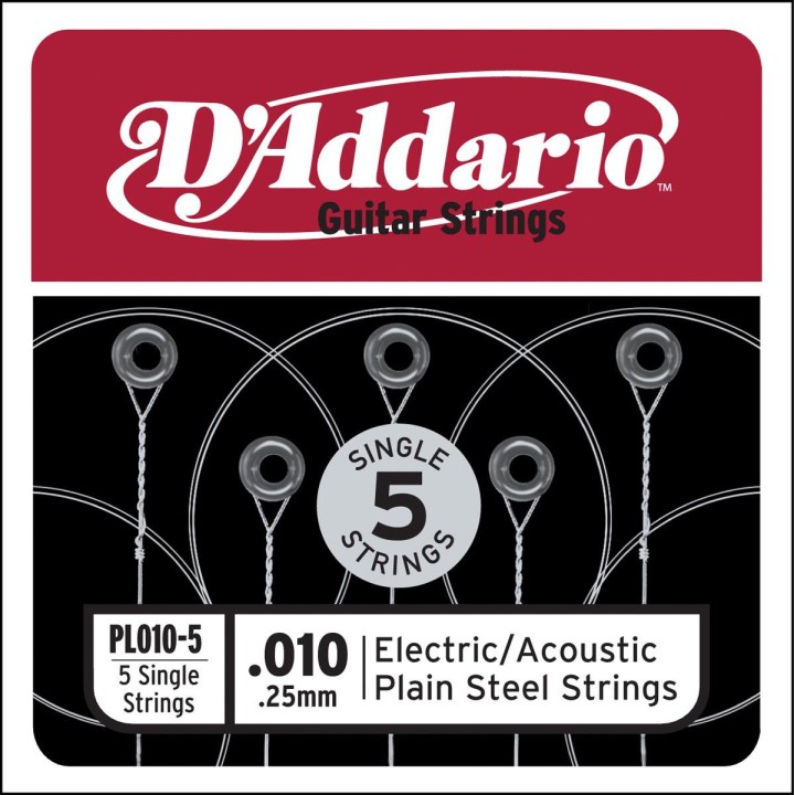 D'addario - PL010-5 - Electric Guitar String | Z-Bombilla