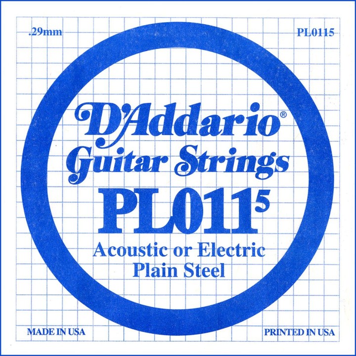 D'addario - PL0115 - Electric Guitar String | Z-Bombilla
