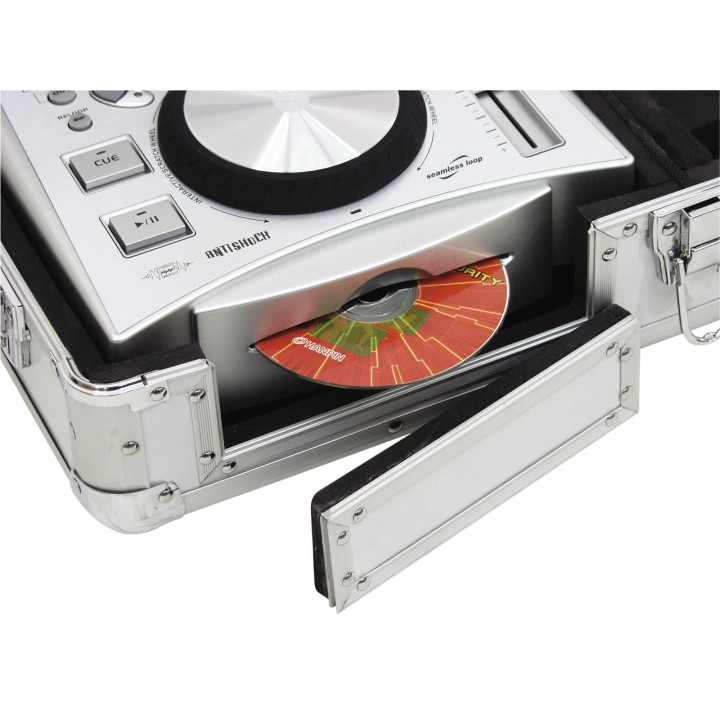 Roadinger - Universal Console DIGI-1 2xCD/1xM-10 sil - Rack Contrôleur DJ | Z-Bombilla