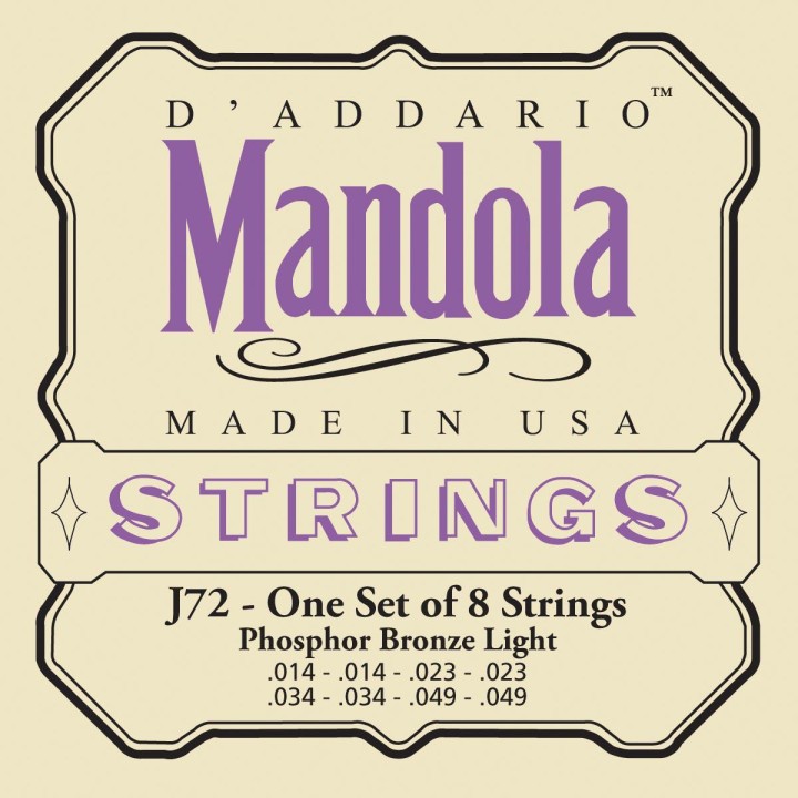 D'addario - EJ72 PHOSPHOR BRONZE MANDOLA LIGHT [14-49] - Other Instruments | Z-Bombilla