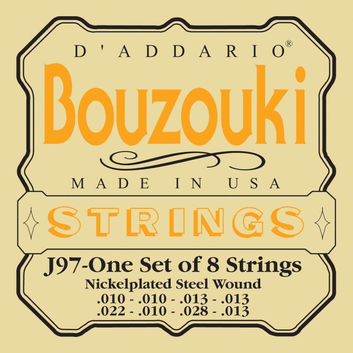 D'addario - EJ97 GREEK BOUZOUKI, 8-STRING, NICKEL WOUND - Other Instruments | Z-Bombilla