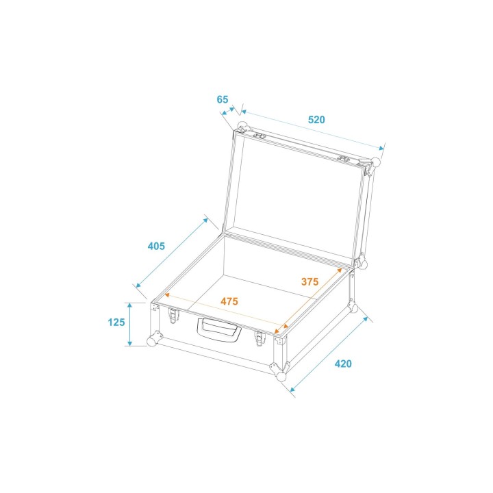 Roadinger - Universal Case  Pick 52x42x18cm - Plusieurs Rack | Z-Bombilla