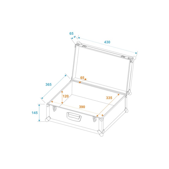 Roadinger - Universal Case Pick 42x36x18cm - Diversos Racks | Z-Bombilla