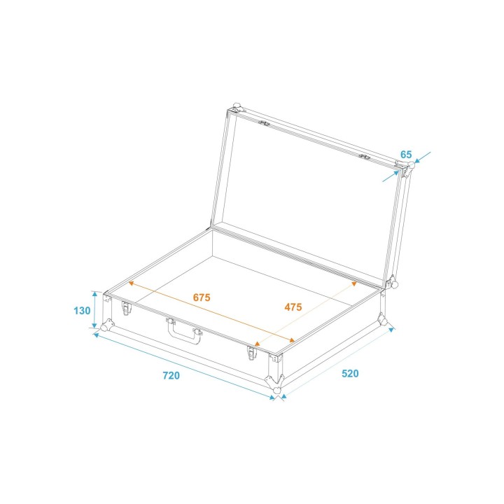 Roadinger - Universal Case Pick 70x50x17cm - Diversos Racks | Z-Bombilla