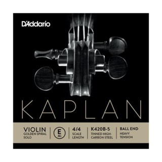 Dáddario Orchestral - K420B-5 KAPLAN GOLDEN SPIRAL SOLO - MI (BOLA) - Cordes de Violin | Z-Bombilla