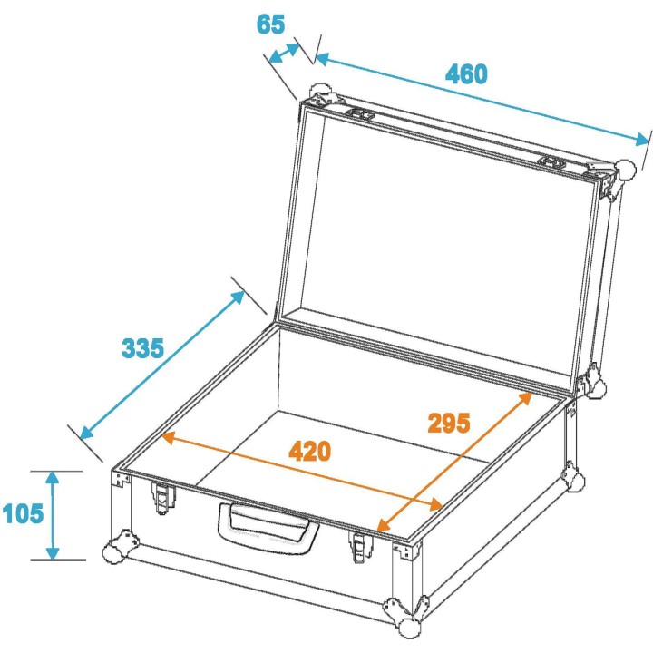 Roadinger - Universal Case FOAM, black - Diversos Racks | Z-Bombilla