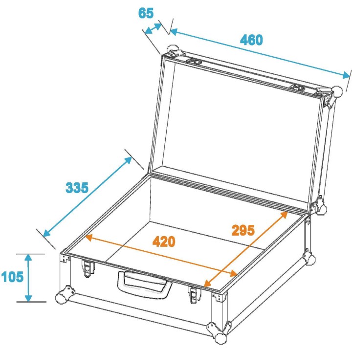 Roadinger - Universal Case FOAM, alu - Diversos Racks | Z-Bombilla