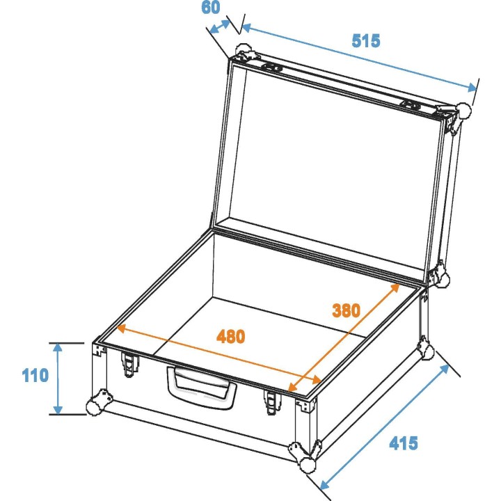 Roadinger - Universal Case FOAM GR-1 black, big - Diversos Racks | Z-Bombilla