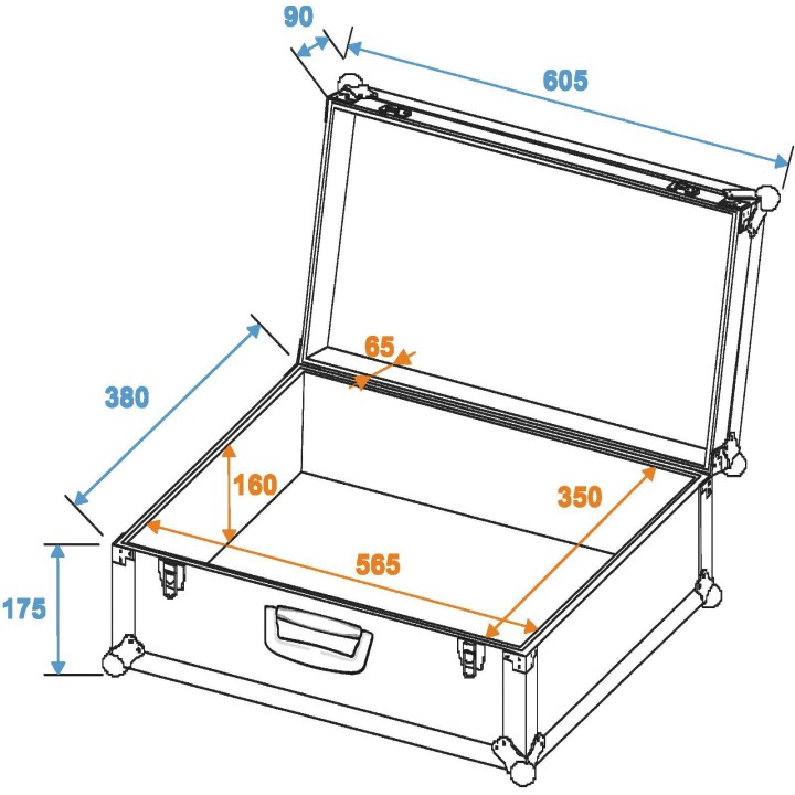 Roadinger - Universal Case Tour Lock Pro black - Diversos Racks | Z-Bombilla