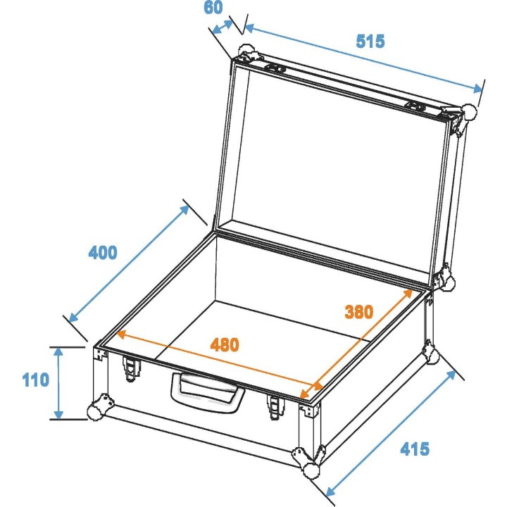 Roadinger - Universal Case FOAM,GR-1 alu - Diversos Racks | Z-Bombilla