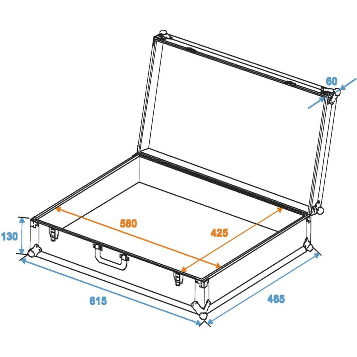 Roadinger - Universal Case FOAM, black, GR-4 black - Diversos Racks | Z-Bombilla