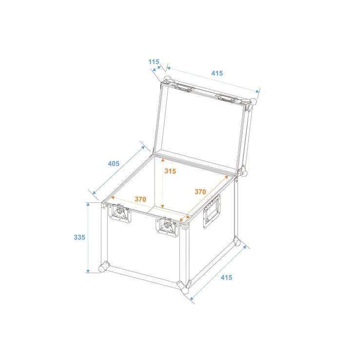 Roadinger - Universal Transport Case heavy 40x40cm - Caisa digite Baul | Z-Bombilla