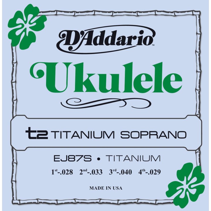 D'addario - EJ87S TITANIUM UKULELE SOPRANO - corda Ukulele | Z-Bombilla