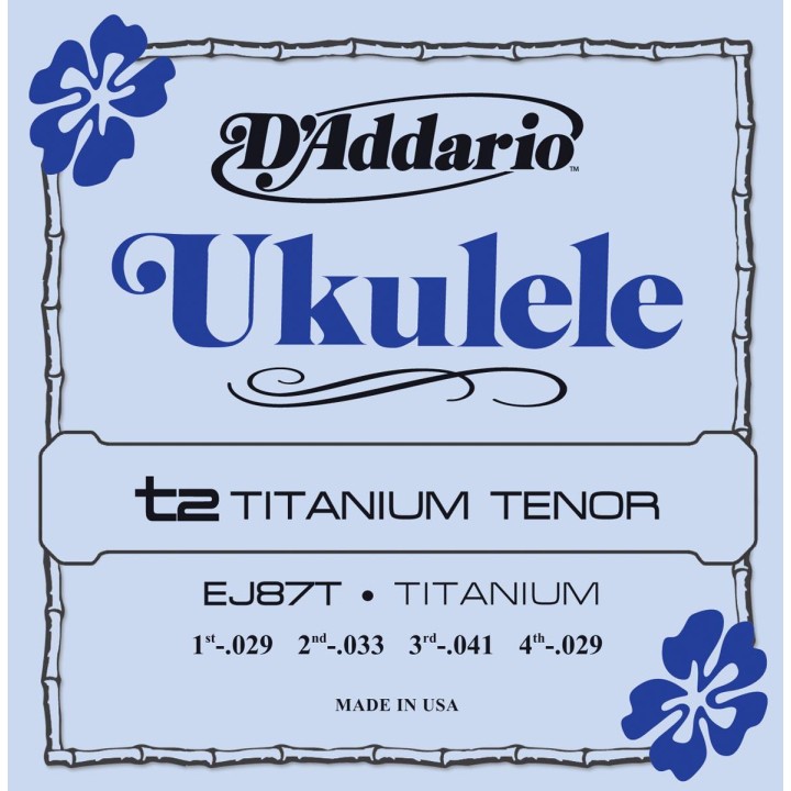 D'addario - EJ87T TITANIUM UKULELE TENOR - Ukulele string | Z-Bombilla