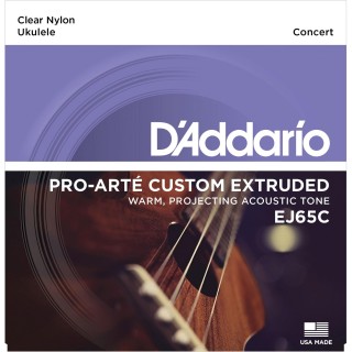 D'addario - EJ65C PRO-ARTÉ CUSTOM EXTRUDED NYLON UKULELE STRINGS, CONCERT - corde ukulélé | Z-Bombilla