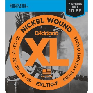 D'addario - EXL1107 - XL REGULAR 7-STRING [10-56] - Electric Guitar String | Z-Bombilla