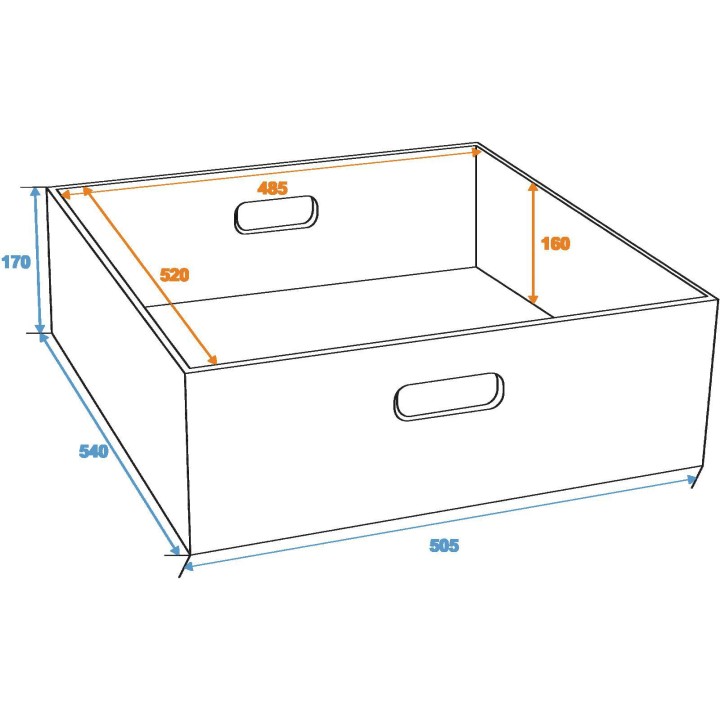 Roadinger - Drawer Box for Universal Tour Case - Accessory for Rack | Z-Bombilla