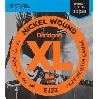D'addario - EJ22 - XL JAZZ MEDIUM [13-56] - Electric Guitar String | Z-Bombilla