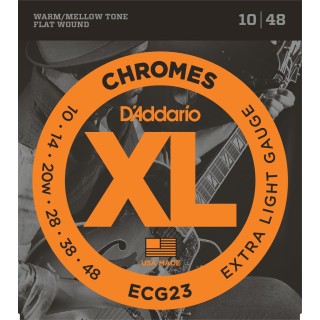 D'addario - ECG23 - CHROMES EXTRA LIGHT [10-48] - Electric Guitar String | Z-Bombilla