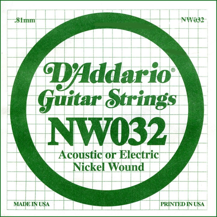 D'addario - NW032 - Electric Guitar String | Z-Bombilla