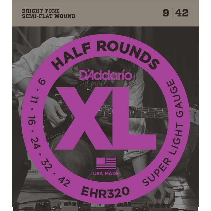 D'addario - EHR320 - 1/2ROUNDS [09-42] - Electric Guitar String | Z-Bombilla