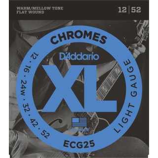 D'addario - ECG25 - CHROMES LIGHT [12-52] - Electric Guitar String | Z-Bombilla