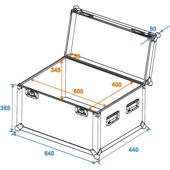 Roadinger - Universal Case Pro 60x40x40cm - Light Rack | Z-Bombilla