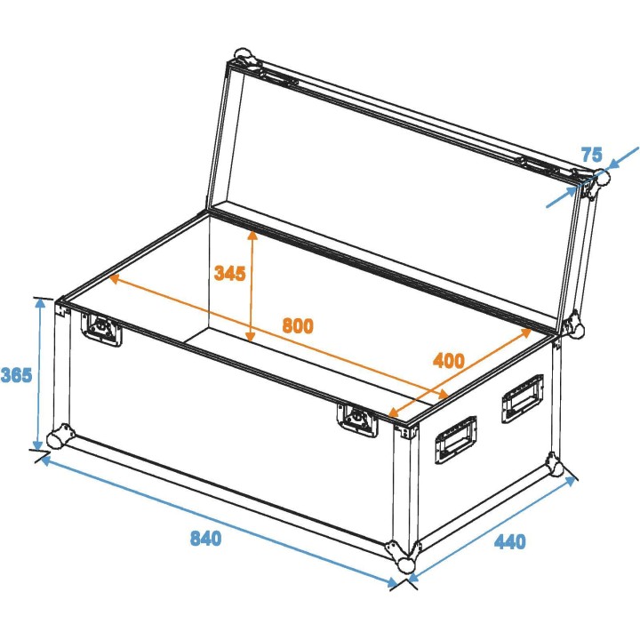Roadinger - Universal Case Pro 80x40x40cm - Light Rack | Z-Bombilla