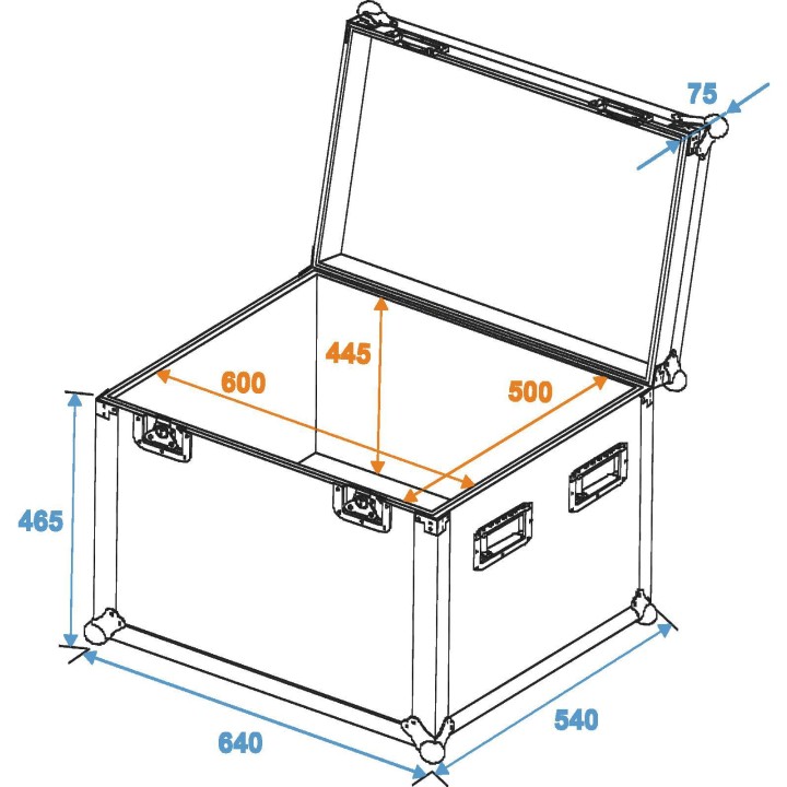 Roadinger - Universal Case Pro 60x50x50cm - Light Rack | Z-Bombilla