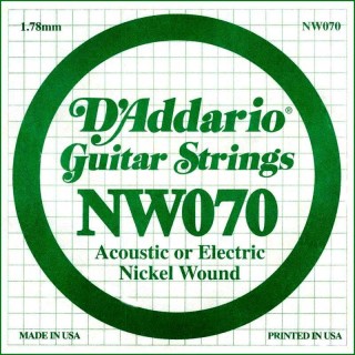 D'addario - NW070 - Electric Guitar String | Z-Bombilla