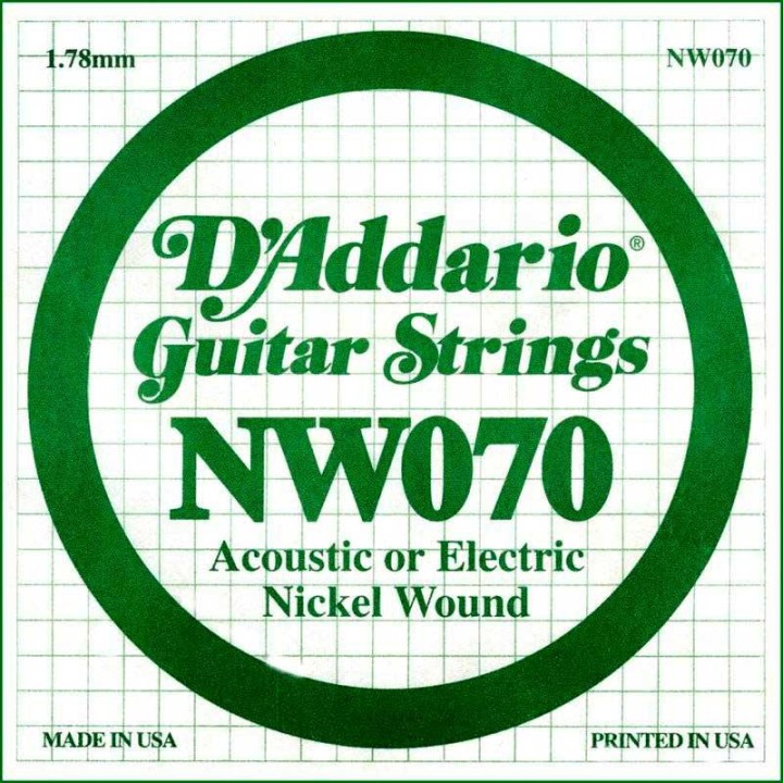 D'addario - NW070 - Electric Guitar String | Z-Bombilla