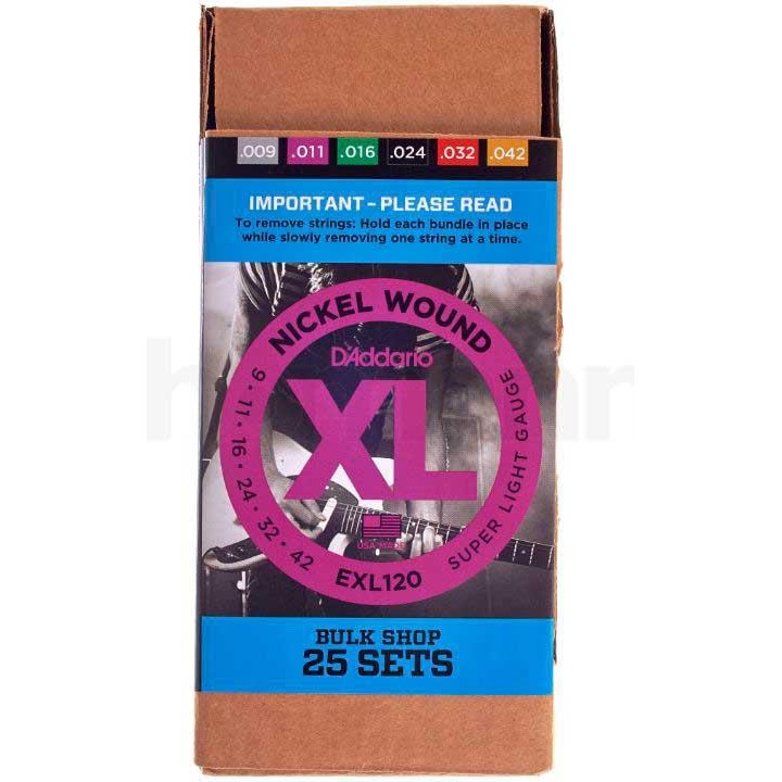 D'addario - EXL120-B25 - Electric Guitar String | Z-Bombilla