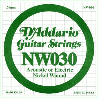 D'addario - NW030 - Electric Guitar String | Z-Bombilla
