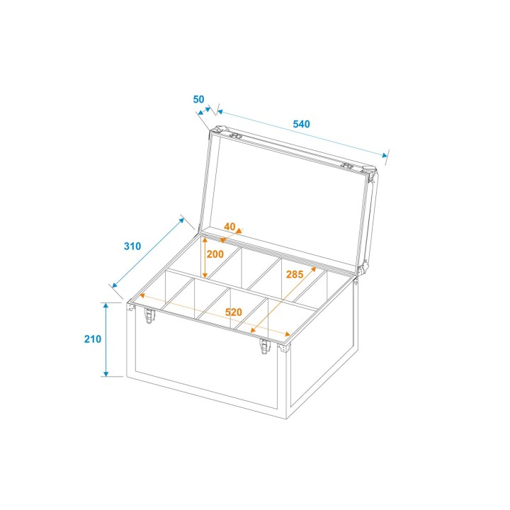 Roadinger - Universal Case  Pick TDV-1 - Light Rack | Z-Bombilla