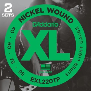 D'addario - EXL220TP SUPER LIGHT [40-95] - Bass String | Z-Bombilla