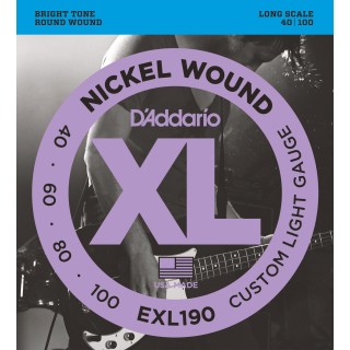 D'addario - EXL190 CUSTOM LIGHT LONG SCALE [40-100] - Bass String | Z-Bombilla