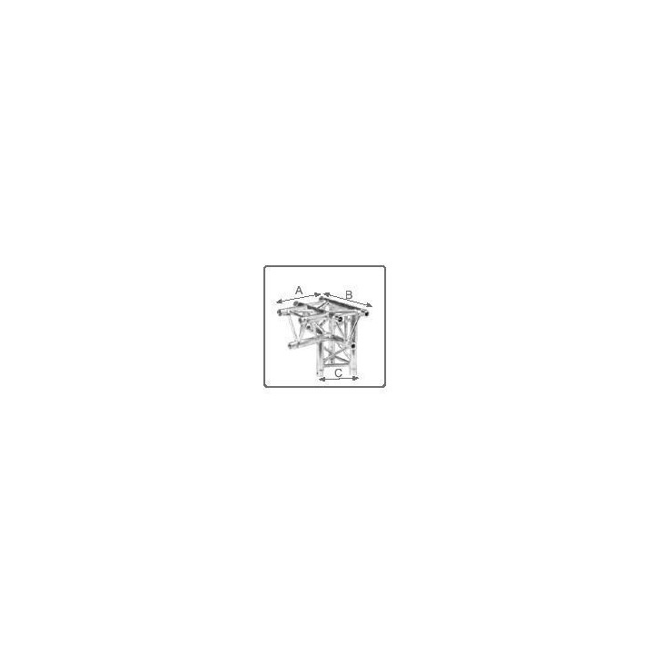 Work - wtx-29/t4 - 3 Points Aluminium Truss 29 x 29 cm | Z-Bombilla