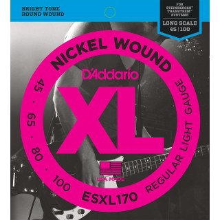 D'addario - ESXL170 XL NICKEL WOUND DOBLE BOLA [45-100] - Bass String | Z-Bombilla