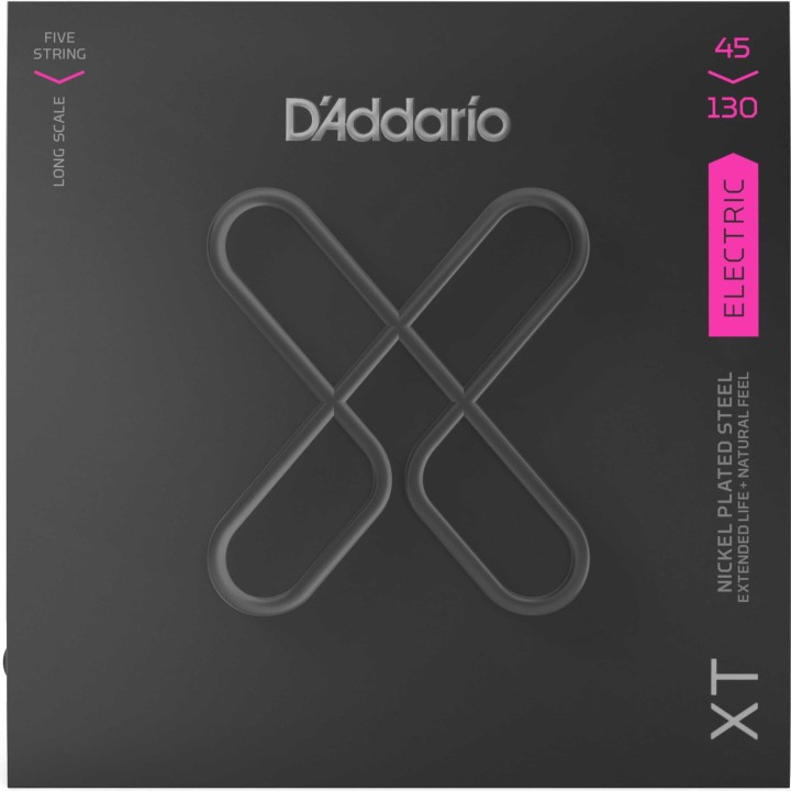 D'addario - XTB45130 5 STRING BASS GUITAR NICKEL XT COATED - Corda de Baix | Z-Bombilla