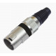 Omnitronic - XLR plug 3pin bk 10x 3