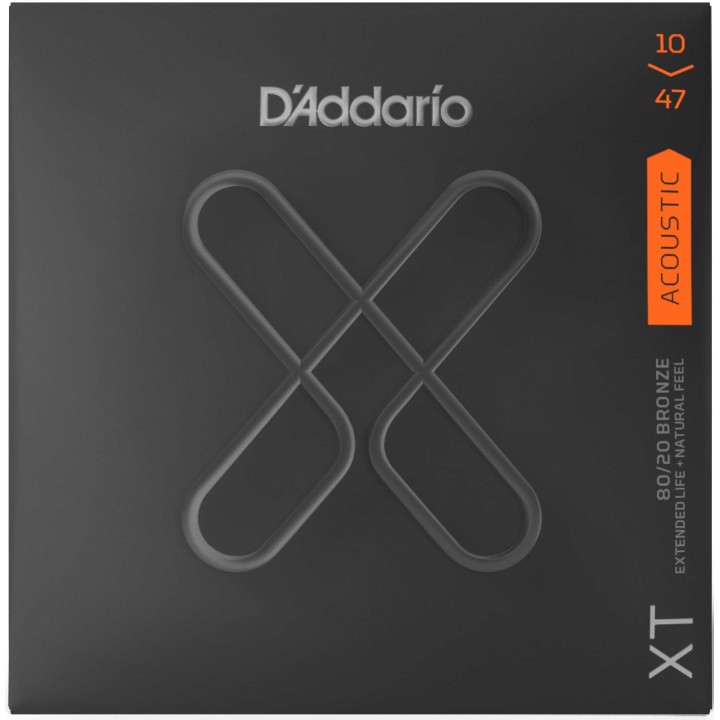 D'addario - XTABR1047  ACOUSTIC GUITAR 80/20 XT COATED - Cuerda Guitarra acústica | Z-Bombilla