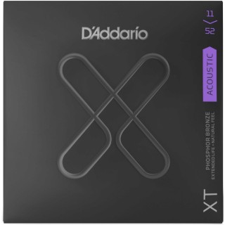 D'addario - XTAPB1152 ACOUSTIC GUITAR PHOSPHOR BRONZE XT COATED - Corda Guitarra acústica | Z-Bombilla