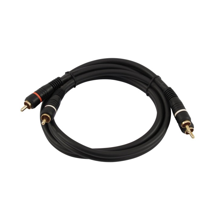 Omnitronic - RCA cable 2x2 0.9m - Os Cabo de Áudio - RCA - RCA | Z-Bombilla