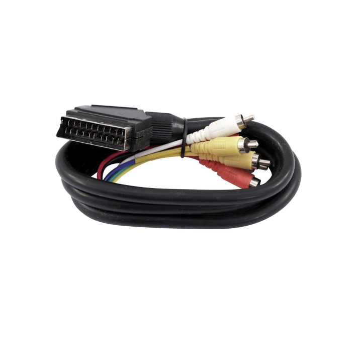 Omnitronic - Adaptercable Scart/6xRCA 1.5m - Cables de Video | Z-Bombilla