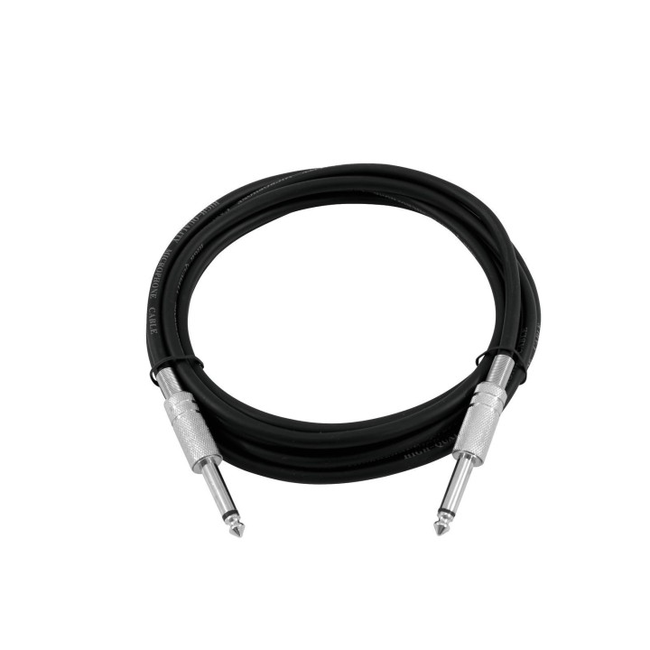 Omnitronic - Jack cable 6.3 mono 3m bk - Cable d'Àudio - Jack - Jack | Z-Bombilla
