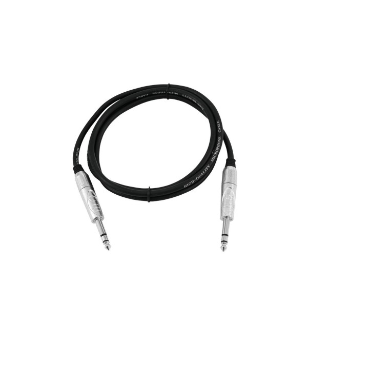 Omnitronic - Jack cable 6.3 stereo 1m bk ROAD - Cable d'Àudio - Jack - Jack | Z-Bombilla
