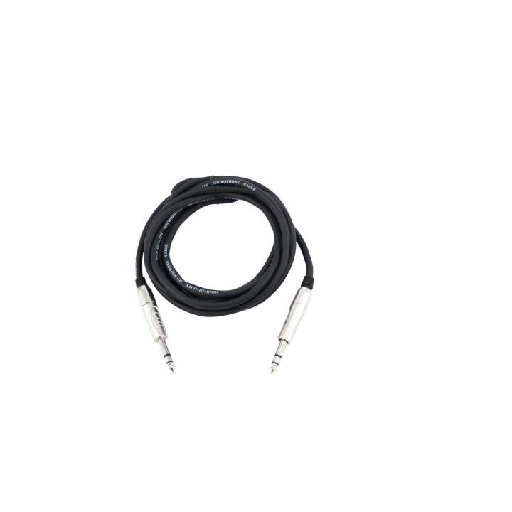 Omnitronic - Jack cable 6.3 stereo 3m bk ROAD - Cable d'Àudio - Jack - Jack | Z-Bombilla