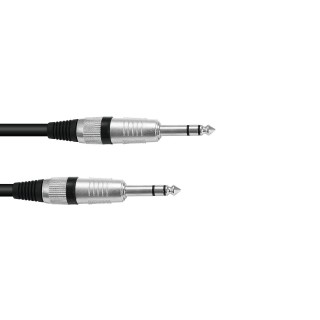 Omnitronic - Jack cable 6.3 stereo 6m bk ROAD - Cable d'Àudio - Jack - Jack | Z-Bombilla